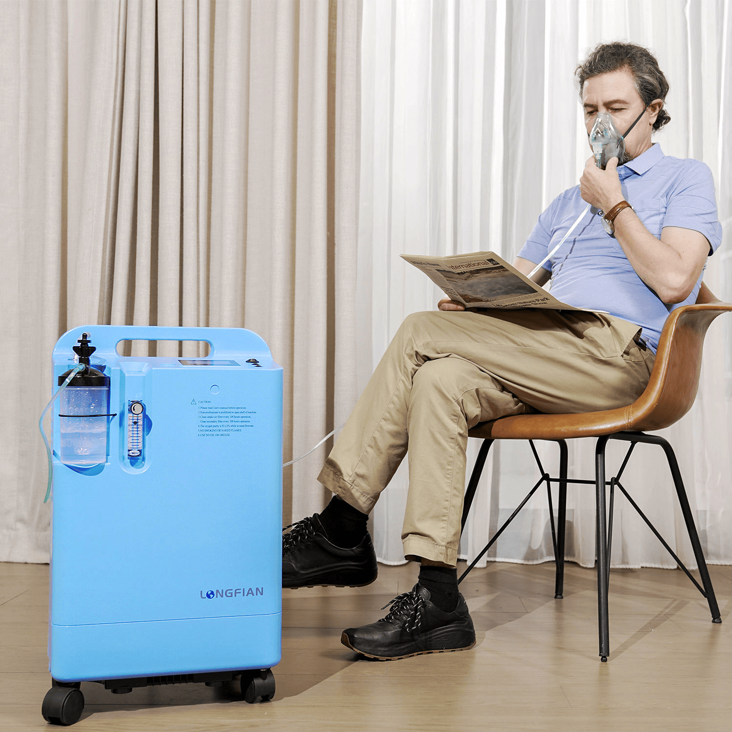 Longfian 5 Ltr. Oxygen Concentrator - oxygen cylinger